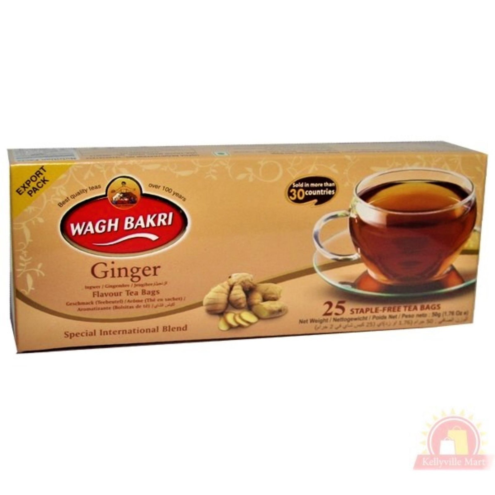 Wagh Bakri Ginger Tea Bags 50 Gm Star Mart