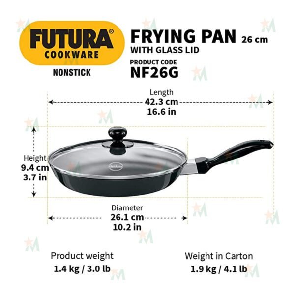 Futura Nonstick Frypan With Lid 26 CM