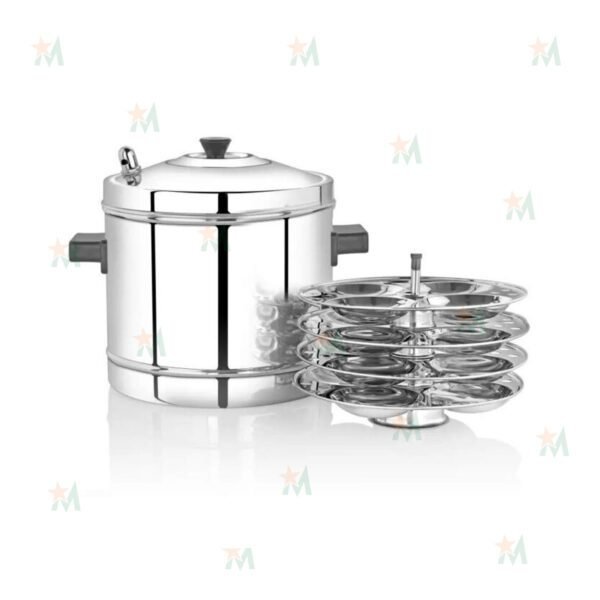 Idli Cooker with Stand 4 Plates