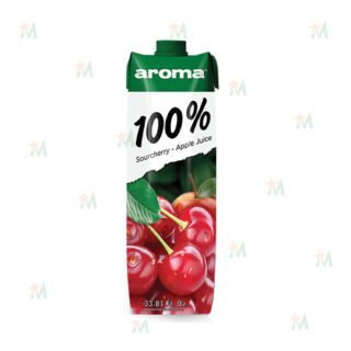 Aroma 100% SourCherry Apple Juice (1000 ML x 12 Packs)