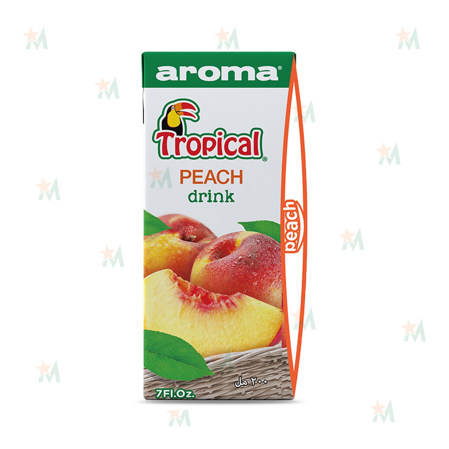 Aroma Tropical Brik Peach Drink (200 ML x 27 Packs)