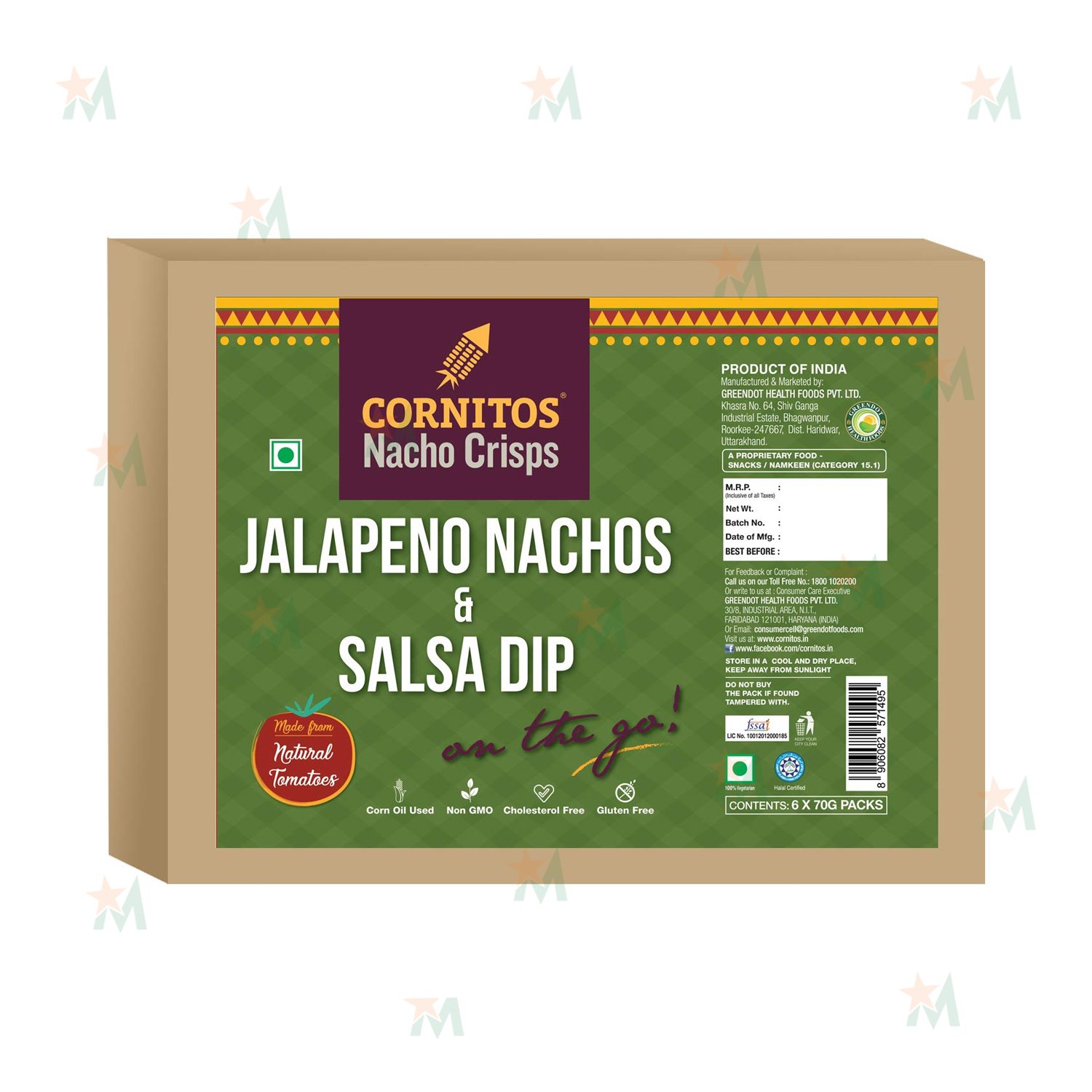 Cornitos Nachos Jalapeno Salsa Dip 70 GM
